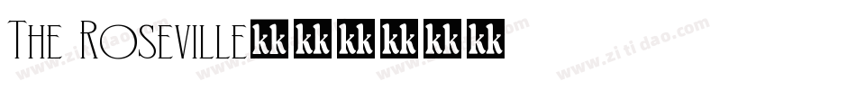 The Roseville字体转换